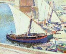 Bateaux de pêche (Henri Martin) - Muzeo.com