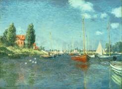 Bateaux rouges (Claude Monet) - Muzeo.com