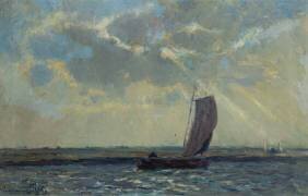 Canal en Hollande (Albert Lebourg) - Muzeo.com