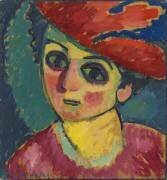 Chapeau rouge (Alexej von Jawlensky) - Muzeo.com