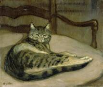 Chat sur un fauteuil (Théophile Alexandre Steinlen) - Muzeo.com