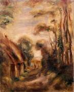 Chaumières à Berneval (Auguste Renoir) - Muzeo.com