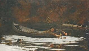 Chien et chasseur (Winslow Homer) - Muzeo.com