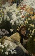 Chrysanthèmes (James Tissot) - Muzeo.com