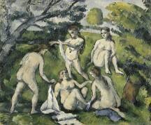 Cinq baigneuses (Paul Cézanne) - Muzeo.com