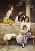 Conversation (Eugene Von Blaas) - Muzeo.com