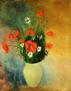 Coquelicots et Marguerites (Odilon Redon) - Muzeo.com
