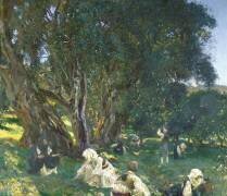 Cueilleurs d'Olives Albanais (John Singer Sargent) - Muzeo.com