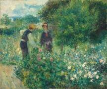 Cueillir des fleurs (Auguste Renoir) - Muzeo.com