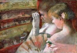 Dans la Loge (Mary Cassatt) - Muzeo.com