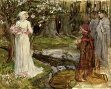 Dante et Béatrice (John William Waterhouse) - Muzeo.com