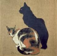 Deux chats (Théophile Alexandre Steinlen) - Muzeo.com