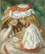 Deux filles lisant (Auguste Renoir) - Muzeo.com