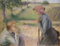 Deux jeunes paysannes (Camille Pissarro) - Muzeo.com