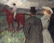 À l'hippodrome (Henri de Toulouse-Lautrec) - Muzeo.com