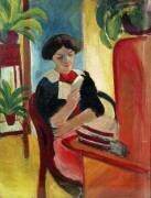 Elizabeth lisant (August Macke) - Muzeo.com