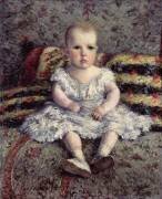 Enfant sur un Sofa (Gustave Caillebotte) - Muzeo.com