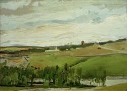 Étude d'un paysage (Joaquin Sorolla y Bastida) - Muzeo.com