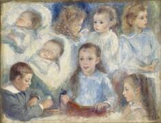 Études de têtes (Auguste Renoir) - Muzeo.com