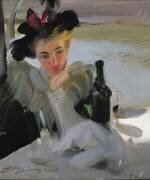 Femme au café (Anders Zorn) - Muzeo.com