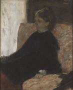 Femme en noir (Edgar Degas) - Muzeo.com