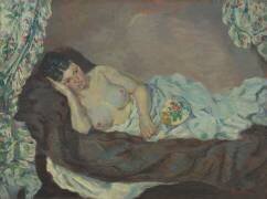Femme nue couchée (Armand Guillaumin) - Muzeo.com