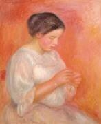 Femme qui coud (Auguste Renoir) - Muzeo.com