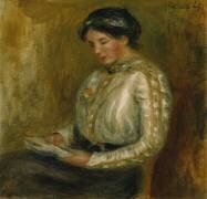Femme qui lit (Auguste Renoir) - Muzeo.com