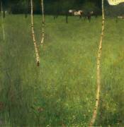 Ferme avec bouleaux (Gustav Klimt) - Muzeo.com