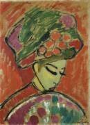 Fille en Turban (Alexej von Jawlensky) - Muzeo.com