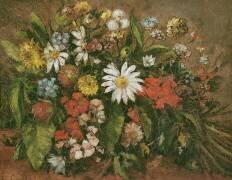 Fleurs (Gustave Courbet) - Muzeo.com