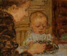 Grand-mère et enfant (Pierre Bonnard) - Muzeo.com
