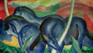 Grands chevaux bleus (Franz Marc) - Muzeo.com