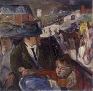 Dans la voiture (Max Beckmann) - Muzeo.com