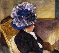 Jeune femme au chapeau bleu (Pierre Bonnard) - Muzeo.com