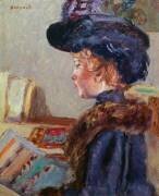 Jeune femme imprimant (Pierre Bonnard) - Muzeo.com