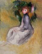 Jeune fille assise (Auguste Renoir) - Muzeo.com