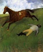 Jockey blessé (Edgar Degas) - Muzeo.com