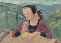 La Brodeuse (Paul Serusier) - Muzeo.com