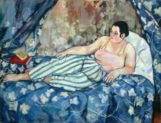 La Chambre bleue (Suzanne Valadon) - Muzeo.com