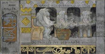 La deuxième salle (Gerhard Munthe) - Muzeo.com