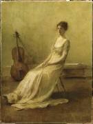 La Musicienne (Thomas Wilmer Dewing) - Muzeo.com