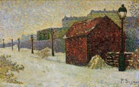 La neige à Montmartre (Paul Signac) - Muzeo.com