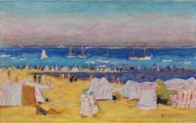 La plage (Pierre Bonnard) - Muzeo.com