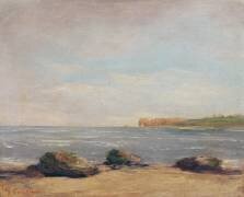 La plage d'Etretat (Gustave Courbet) - Muzeo.com