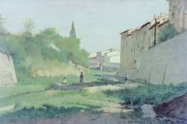 La Rivière Mugnone (Odoardo Borrani) - Muzeo.com