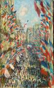 La rue Montorgueil, à Paris. Fête du 30 juin 1878 (Claude Monet) - Muzeo.com