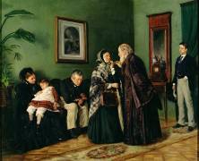 La salle d'attente du médecin (Vladimir Egorovic Makovsky) - Muzeo.com