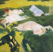 La sieste (Joaquin Sorolla y Bastida) - Muzeo.com
