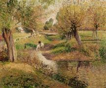 L'Abreuvoir, Eragny (Camille Pissarro) - Muzeo.com